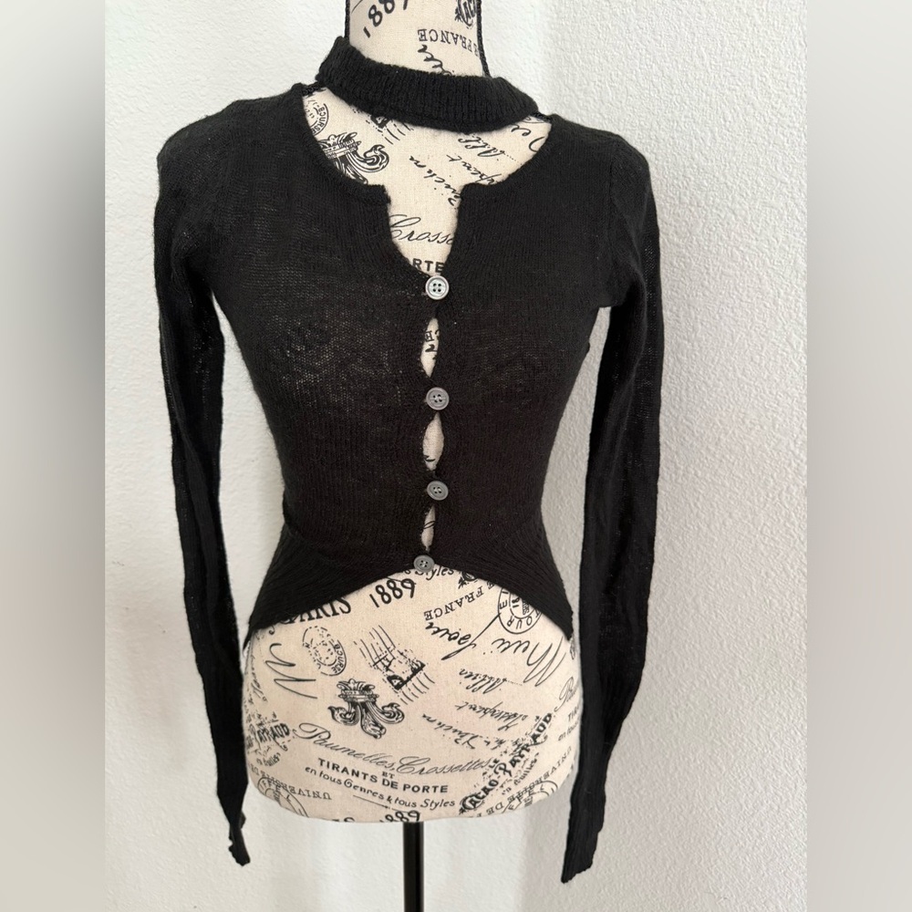 Tidal Nest Black Cardigan